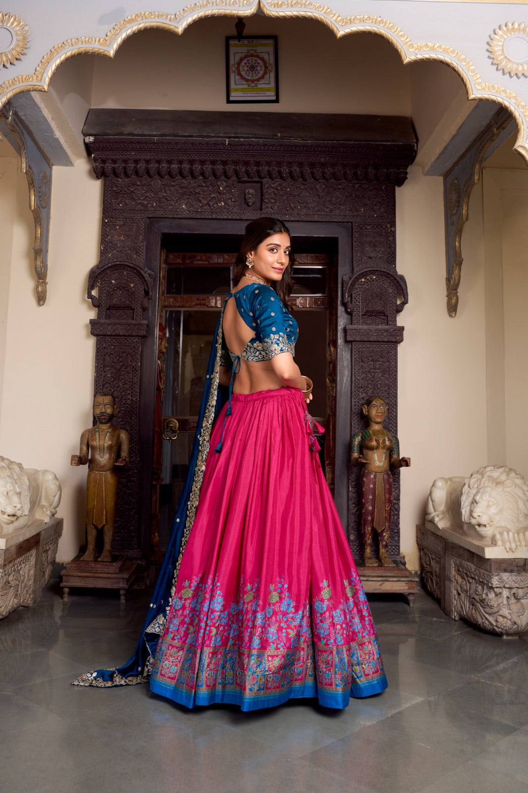 TASAR SILK LEHENGA CHOLI