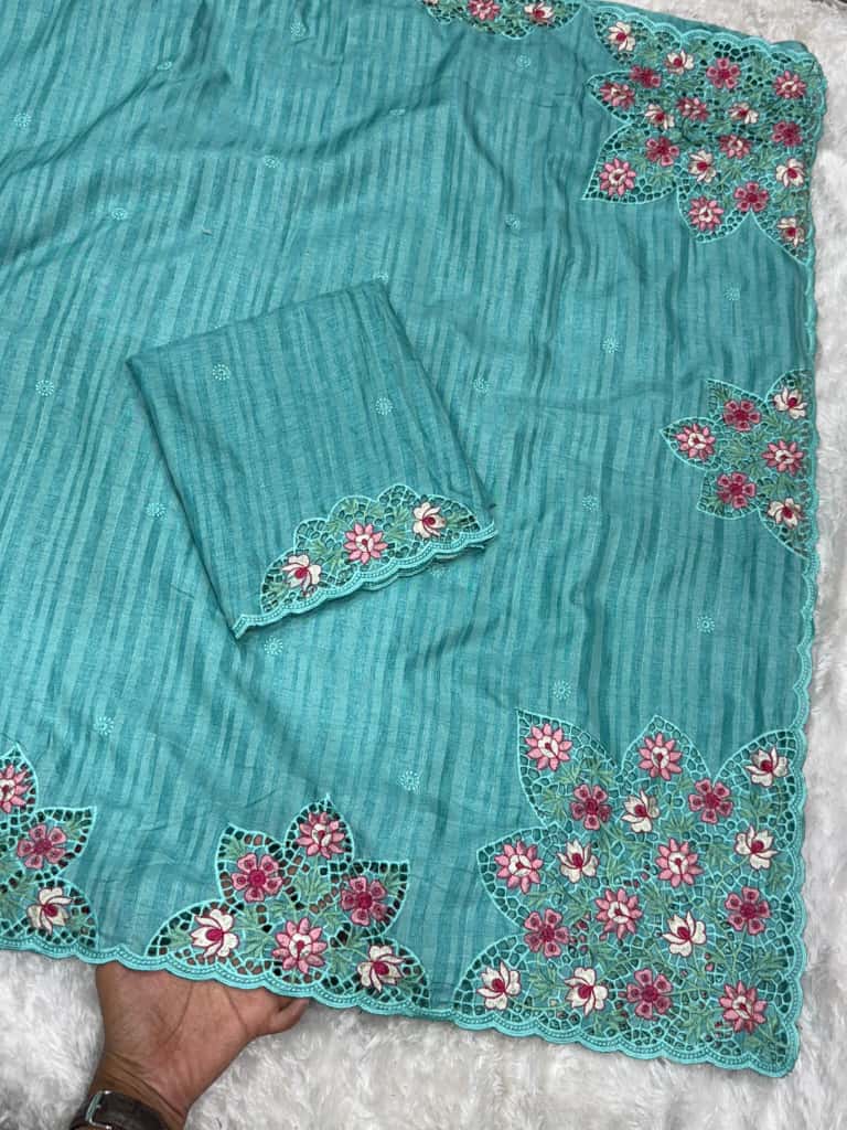 Ishwari Cotton Tusser Saree