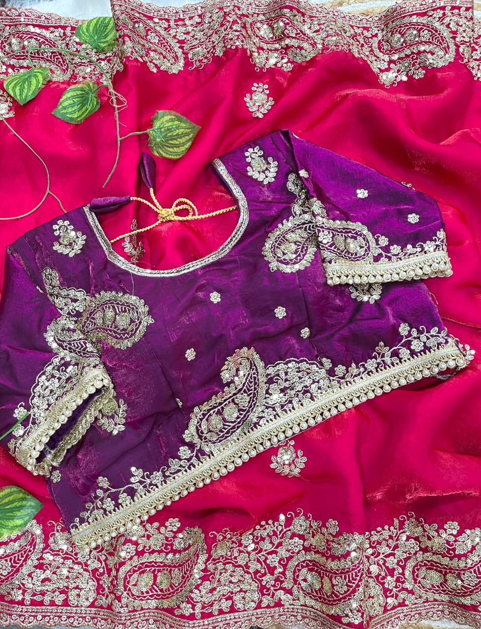 Very soft nd Elegant Rich look Fendy Sartin saree