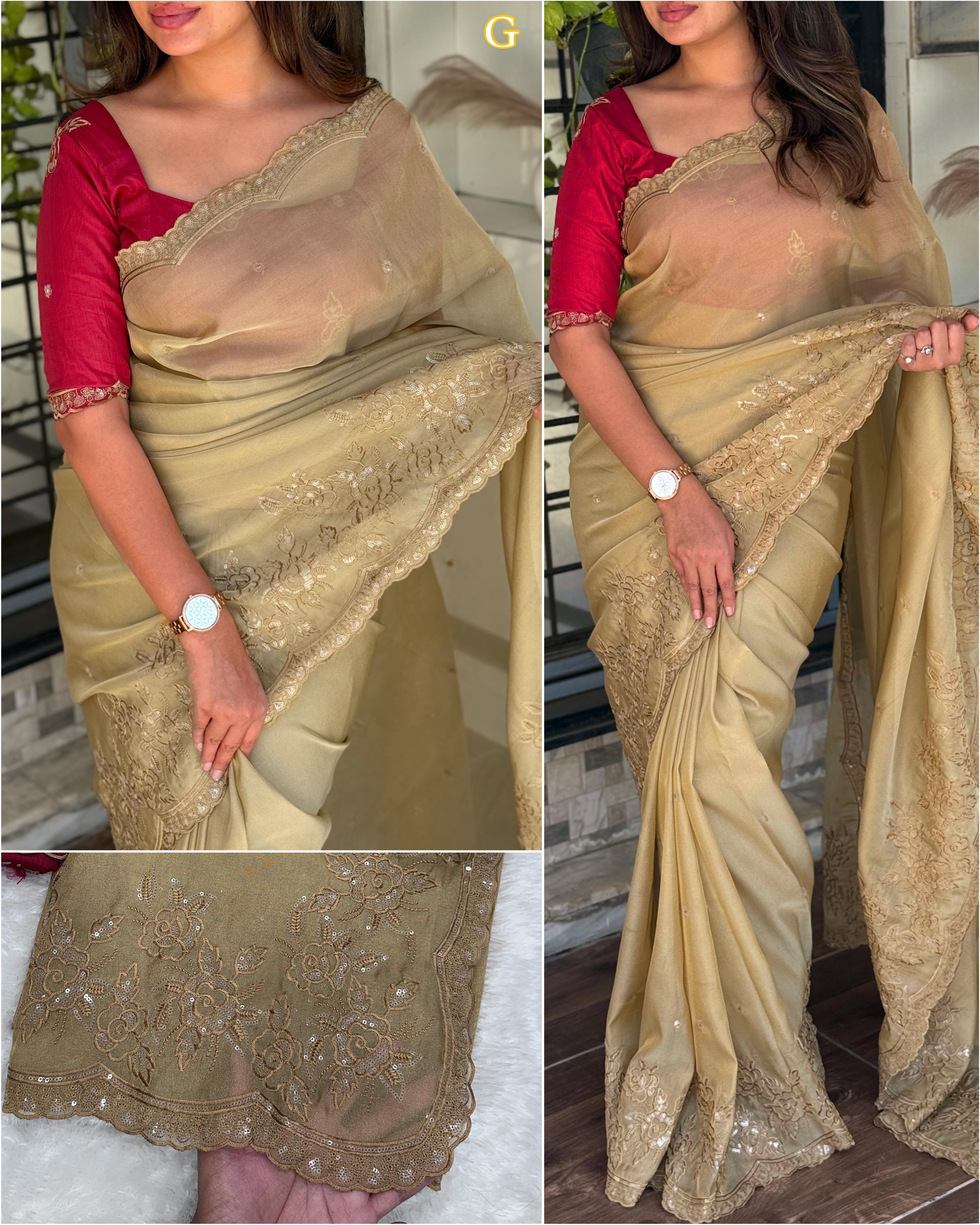 TASPA ORGANZA SAREE