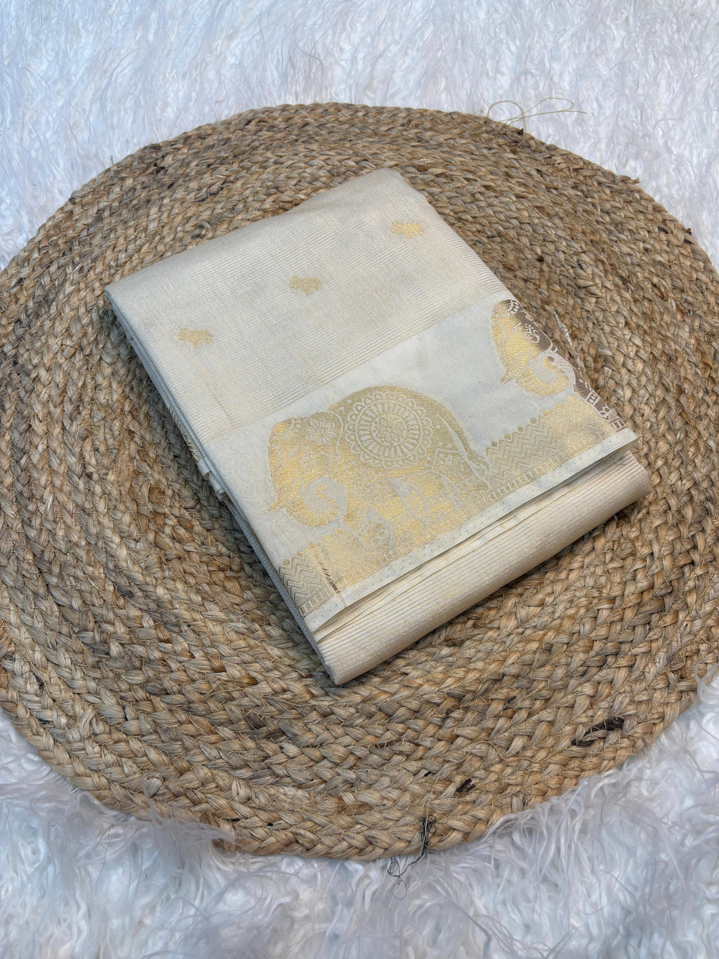 Elephant Chakra saree