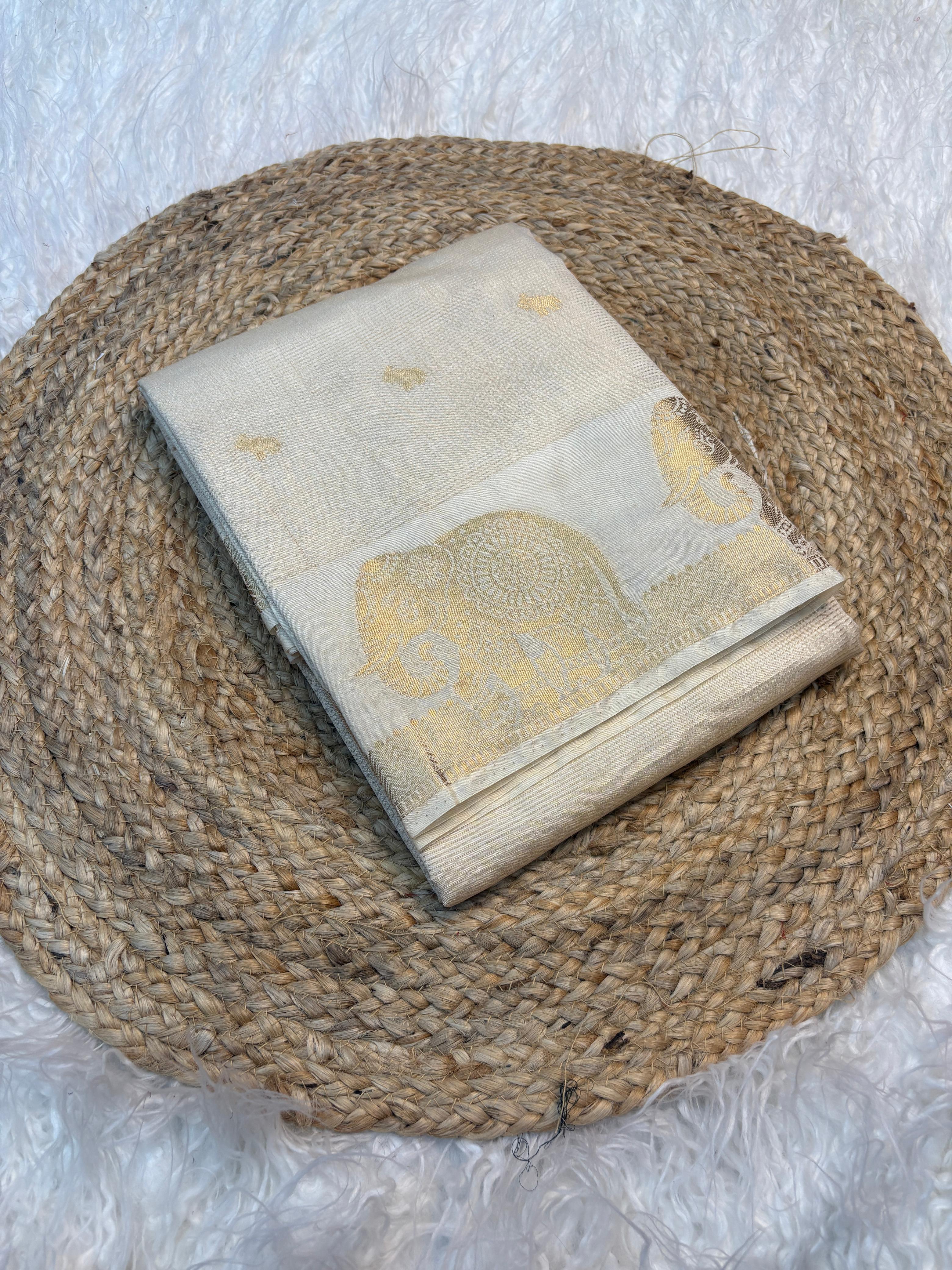 Elephant Chakra saree
