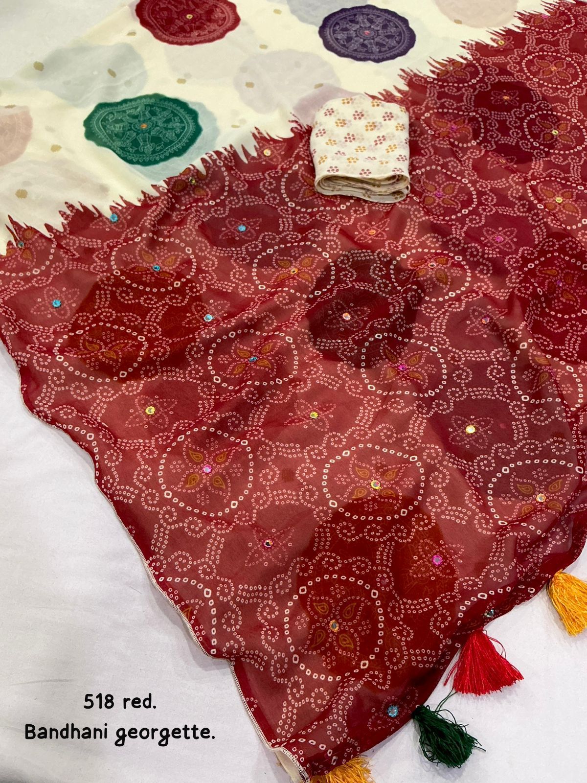 New  bhandani Georgette Saree