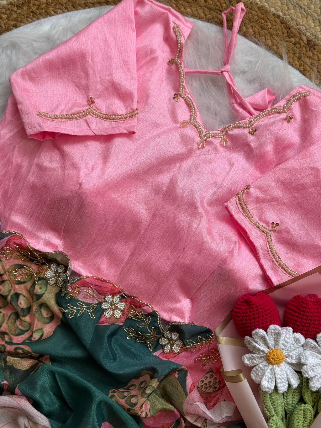 SOFT CHINNON FABRIC TRANDING SAREE