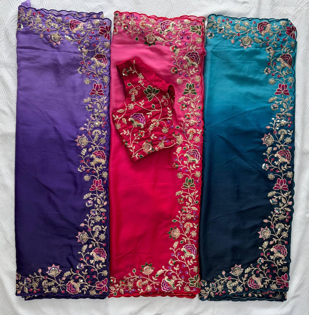 Soft Star Georgette Saree