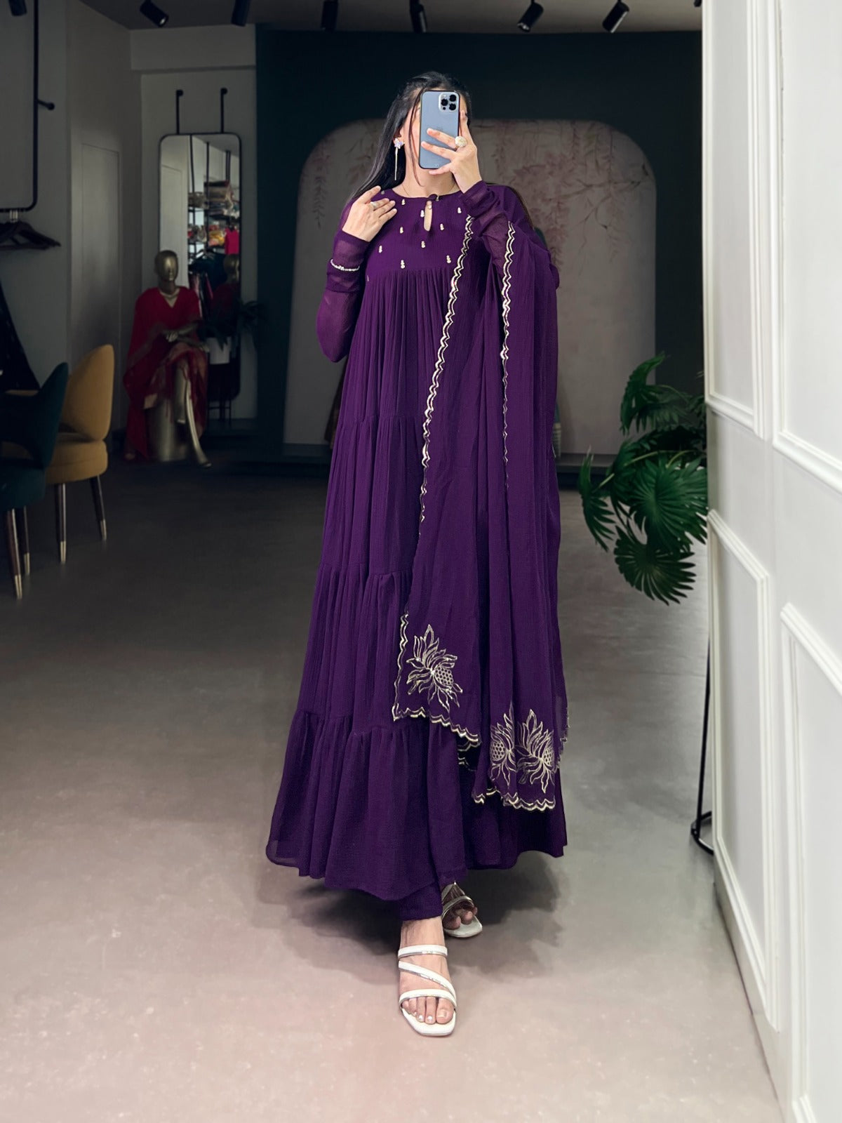 Sirra Anarkali Fabric Dress