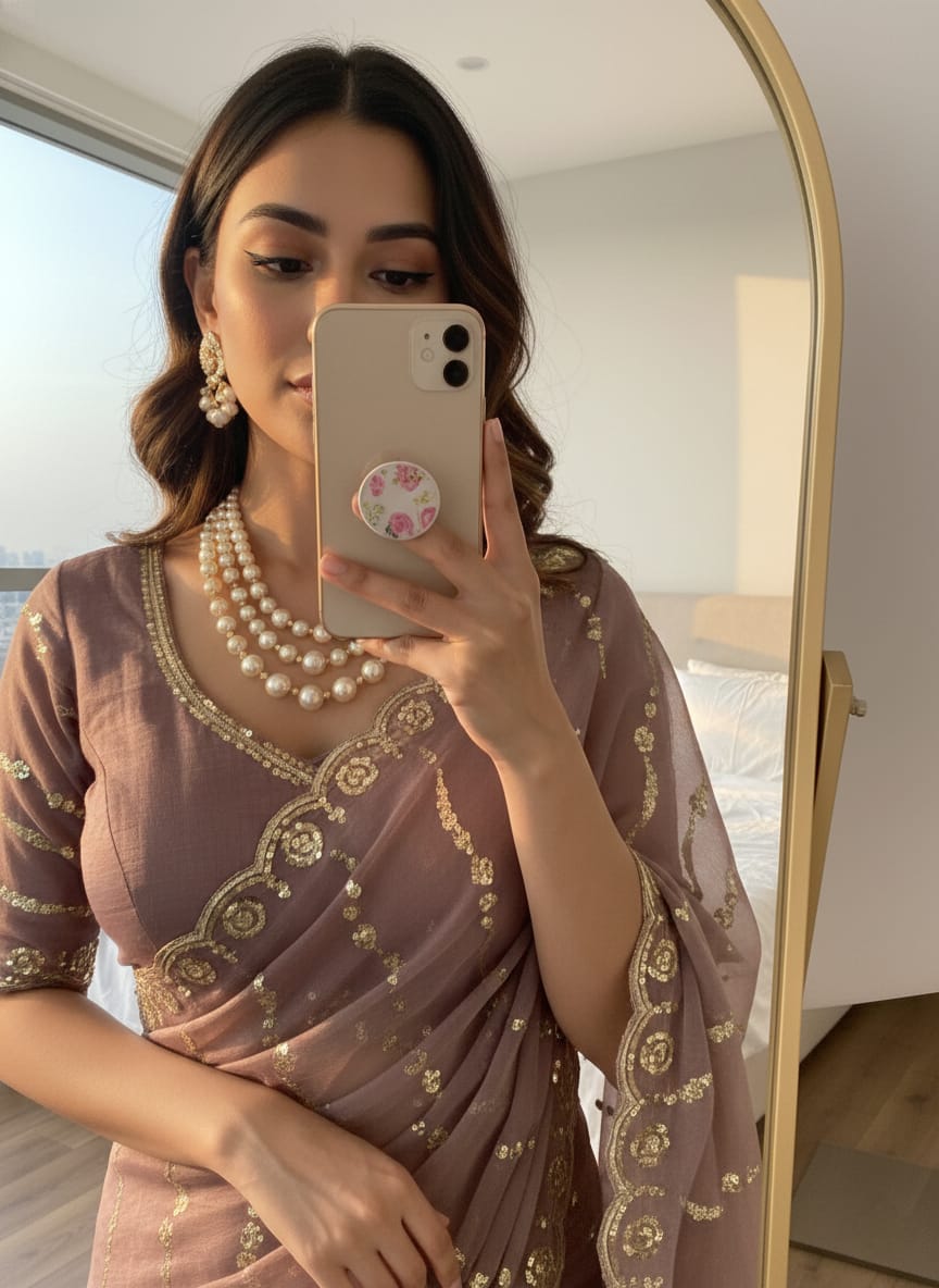 Supriya Sequence Laheriya Saree