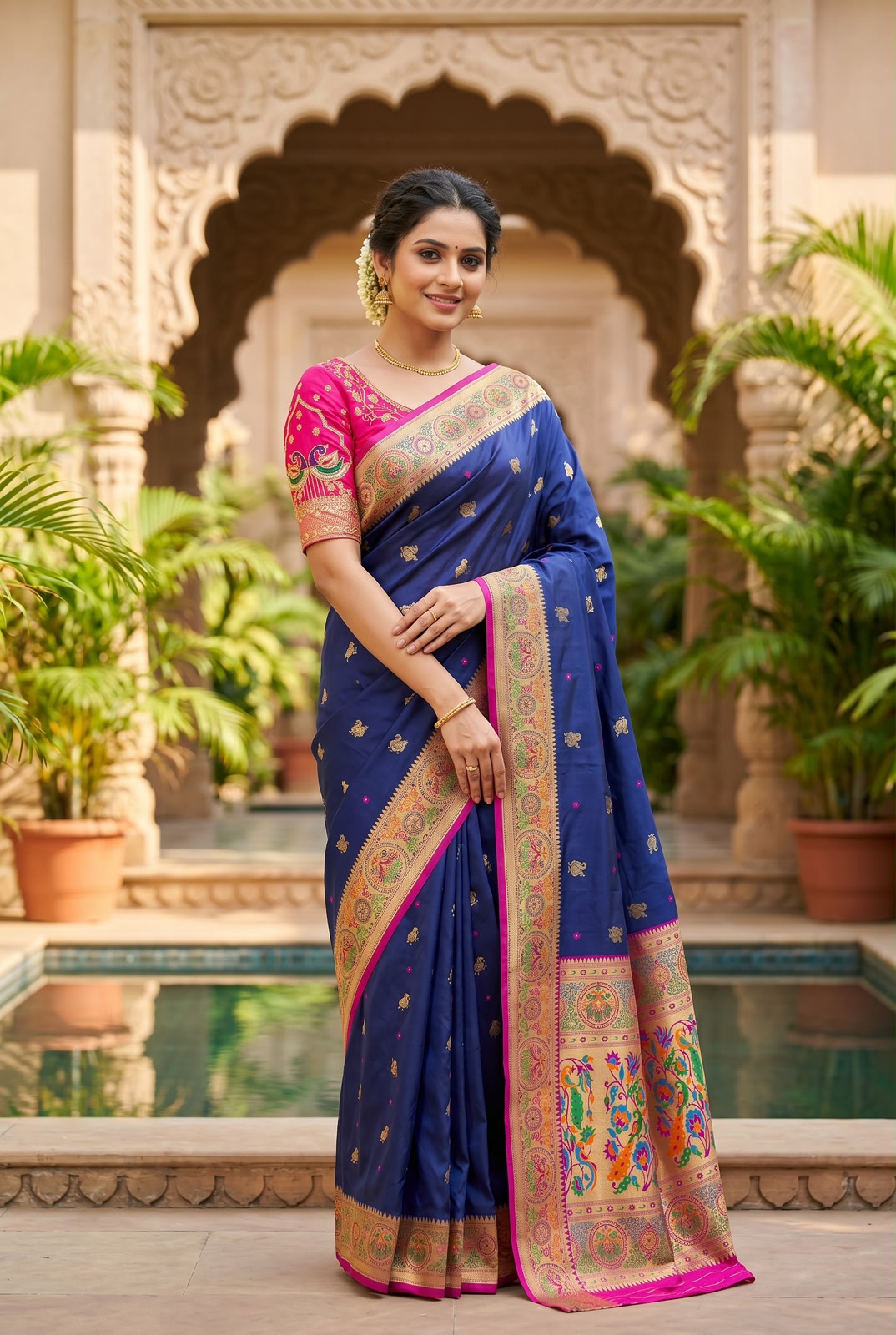 Soft Paithani Silk Saree
