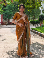 Shaded Fendy Chiffon Saree