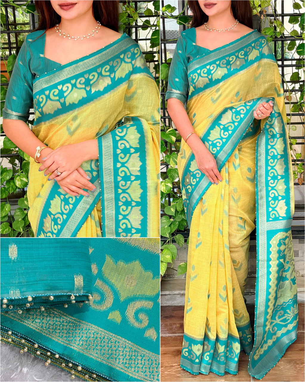 Manvi Linen Cotton Saree