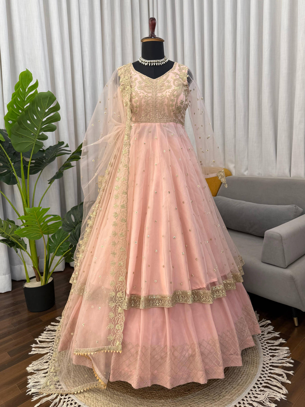 Fox Georgette Wedding Gown