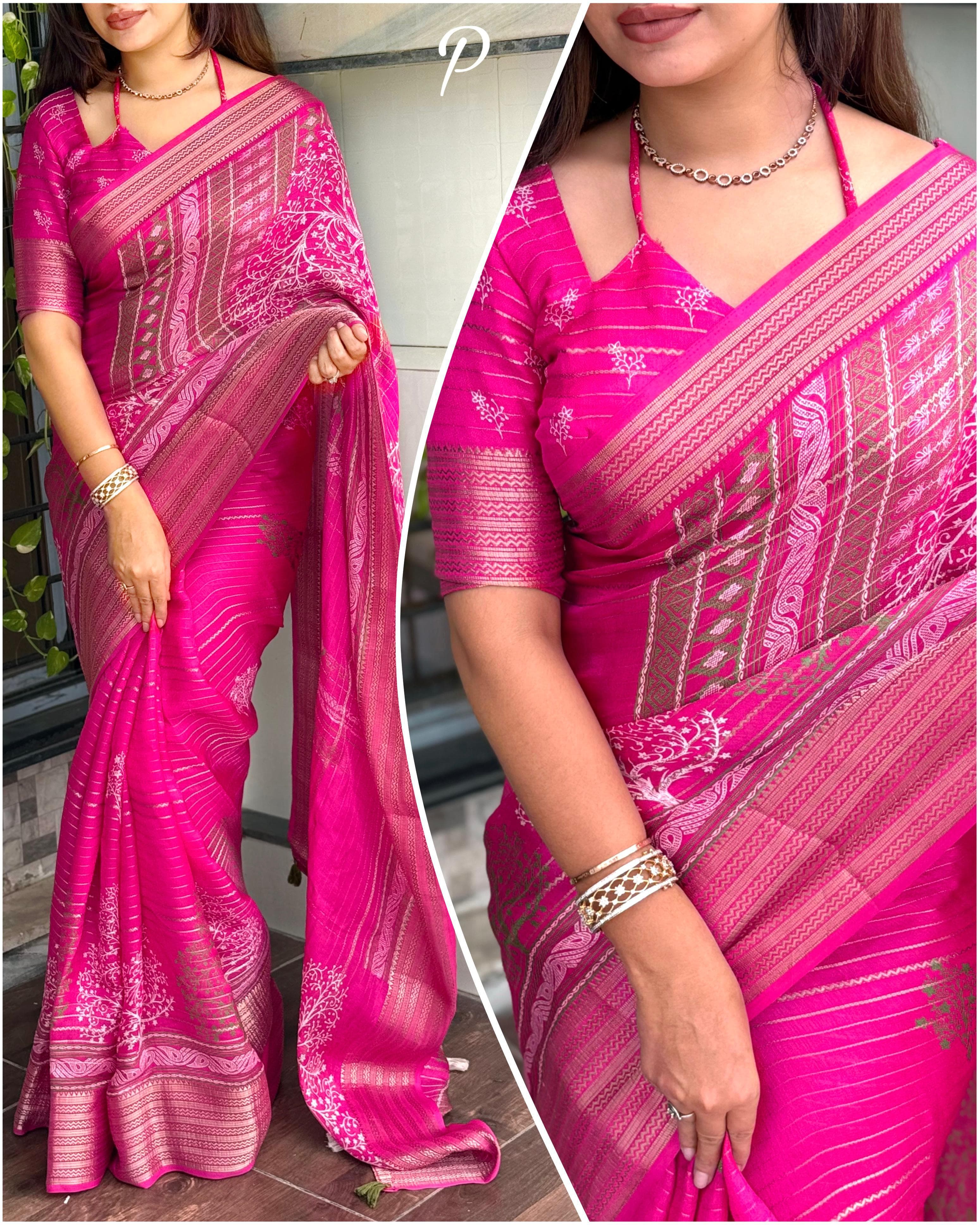ELEGANT PRINTED SAREE