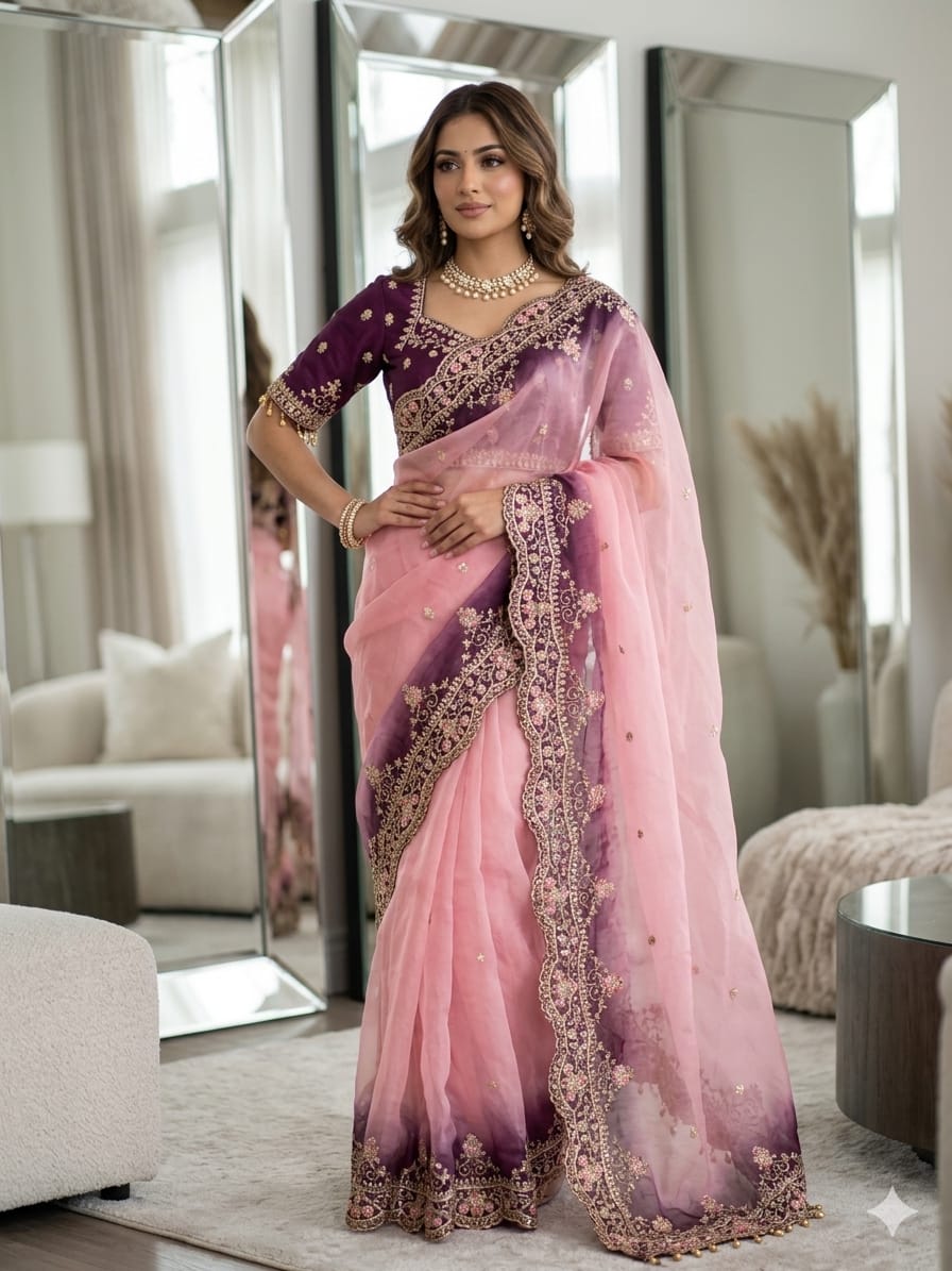 Very soft nd elegant Rich look nc moss pedding fabric Saree
