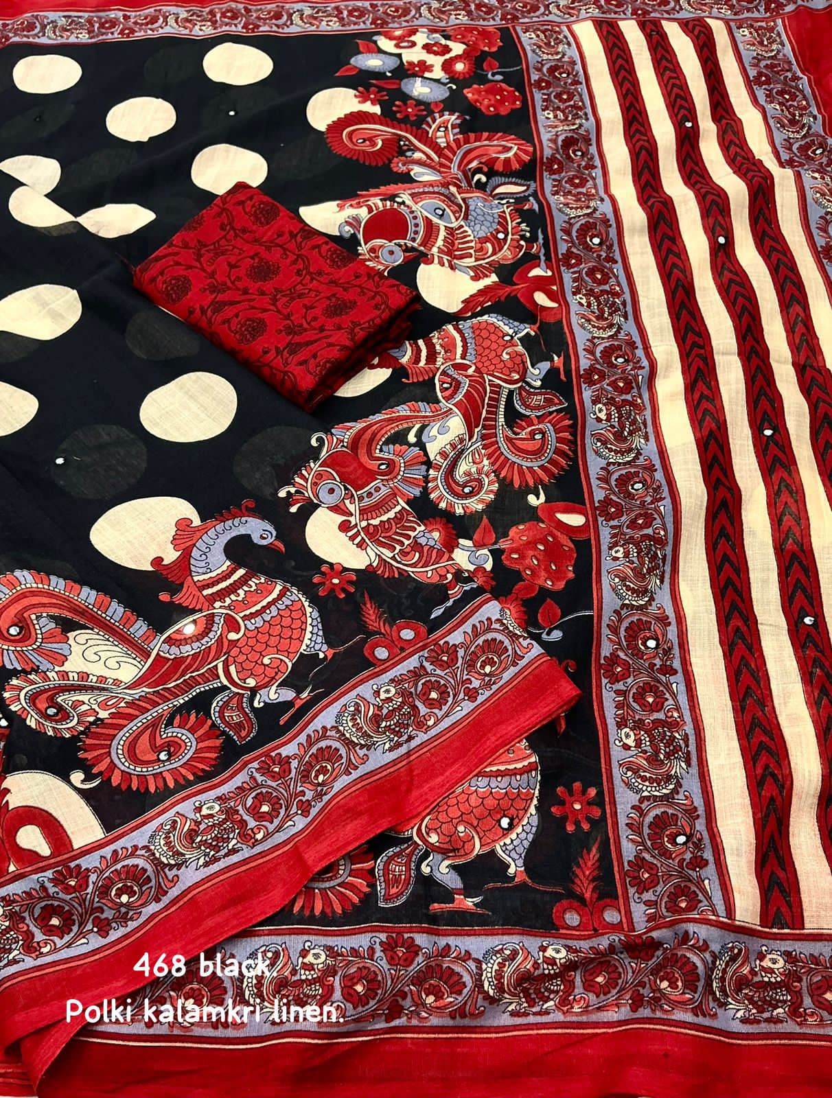 NEW FANCY LINEN SAREE