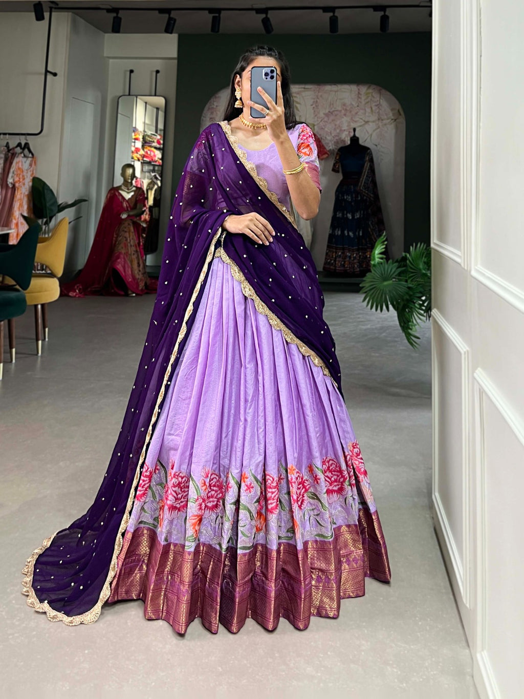 Stunning Cotton Silk Lehenga