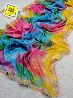 HEAVY SOFT SHIBORI PEINT SAREE