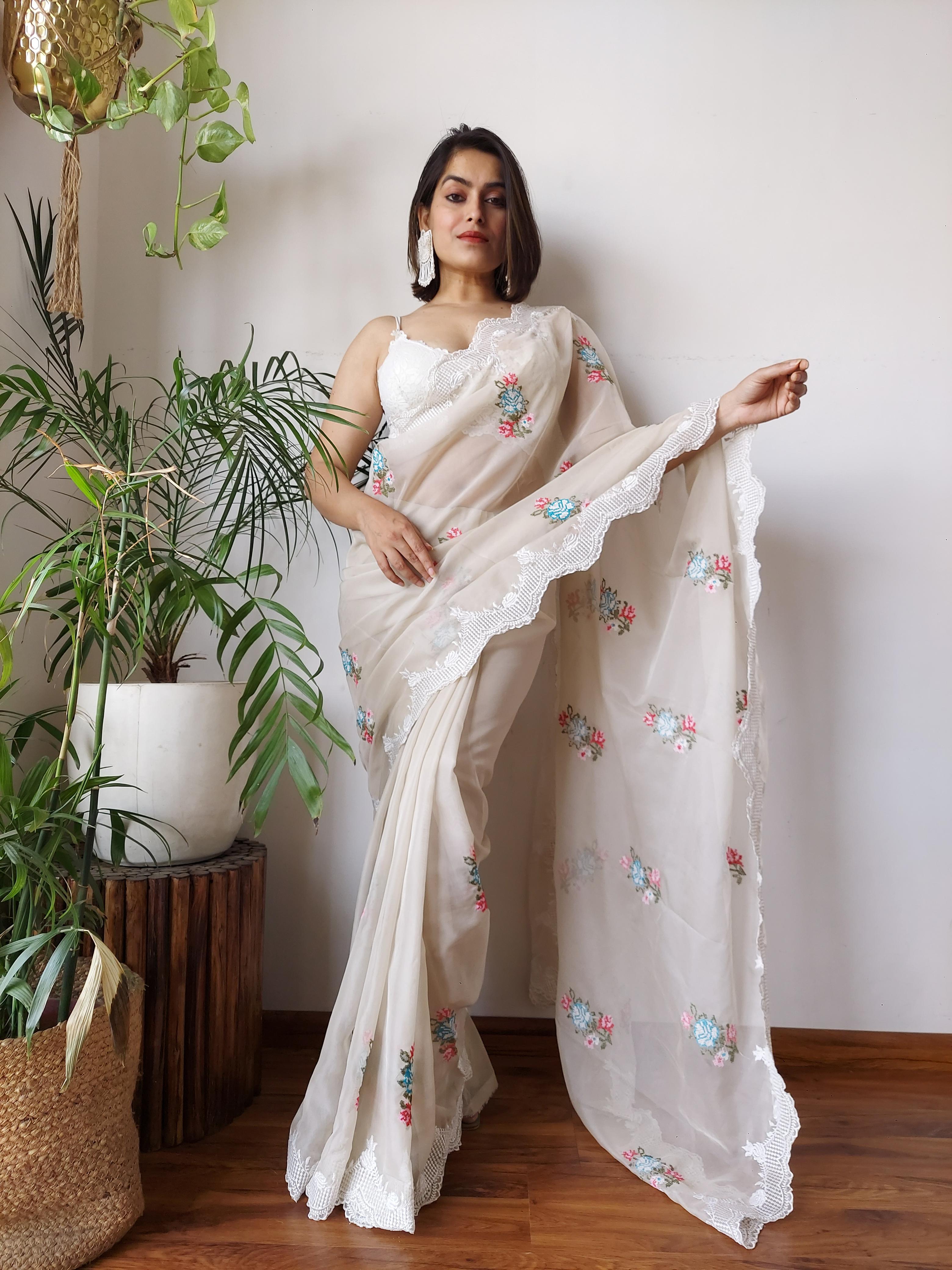 EMBORIDARY WORK SAREE