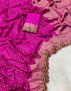 Pure Khaddi Georgette Designer Wedding Saree