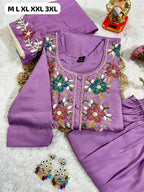 Premium Roman Silk Kurti Pent