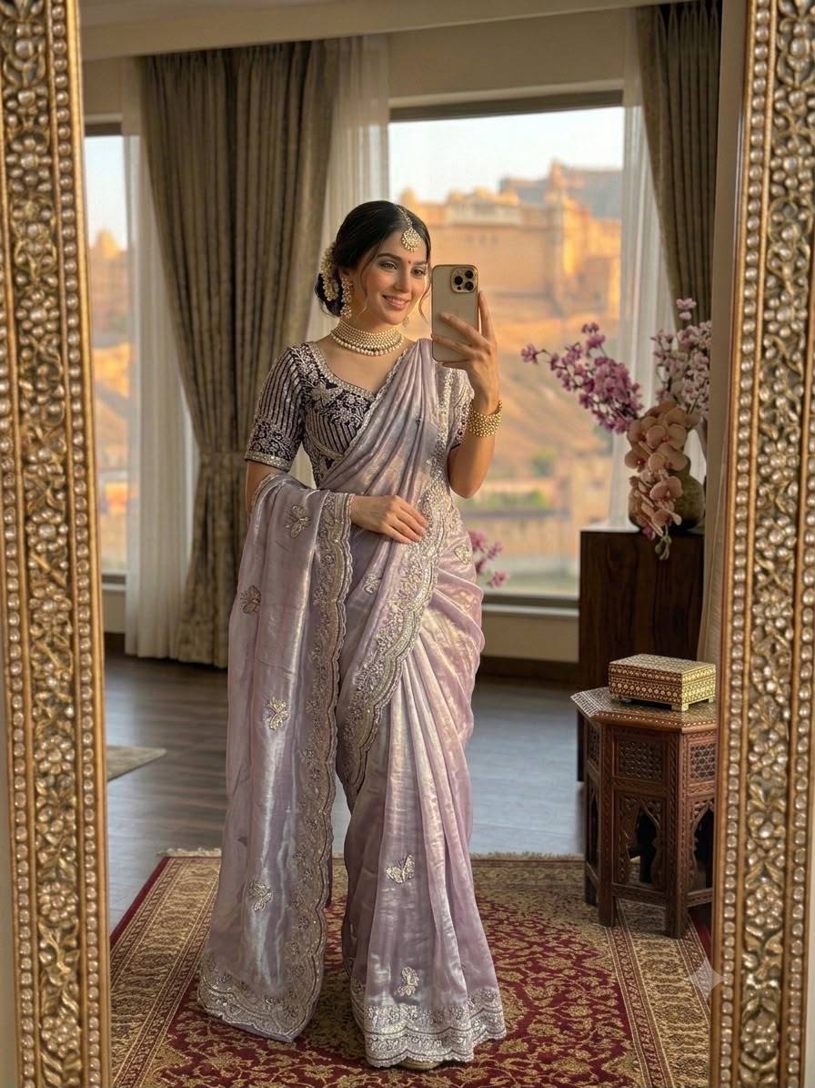 Sabyasachi Inspired Space Silk Premium Saree