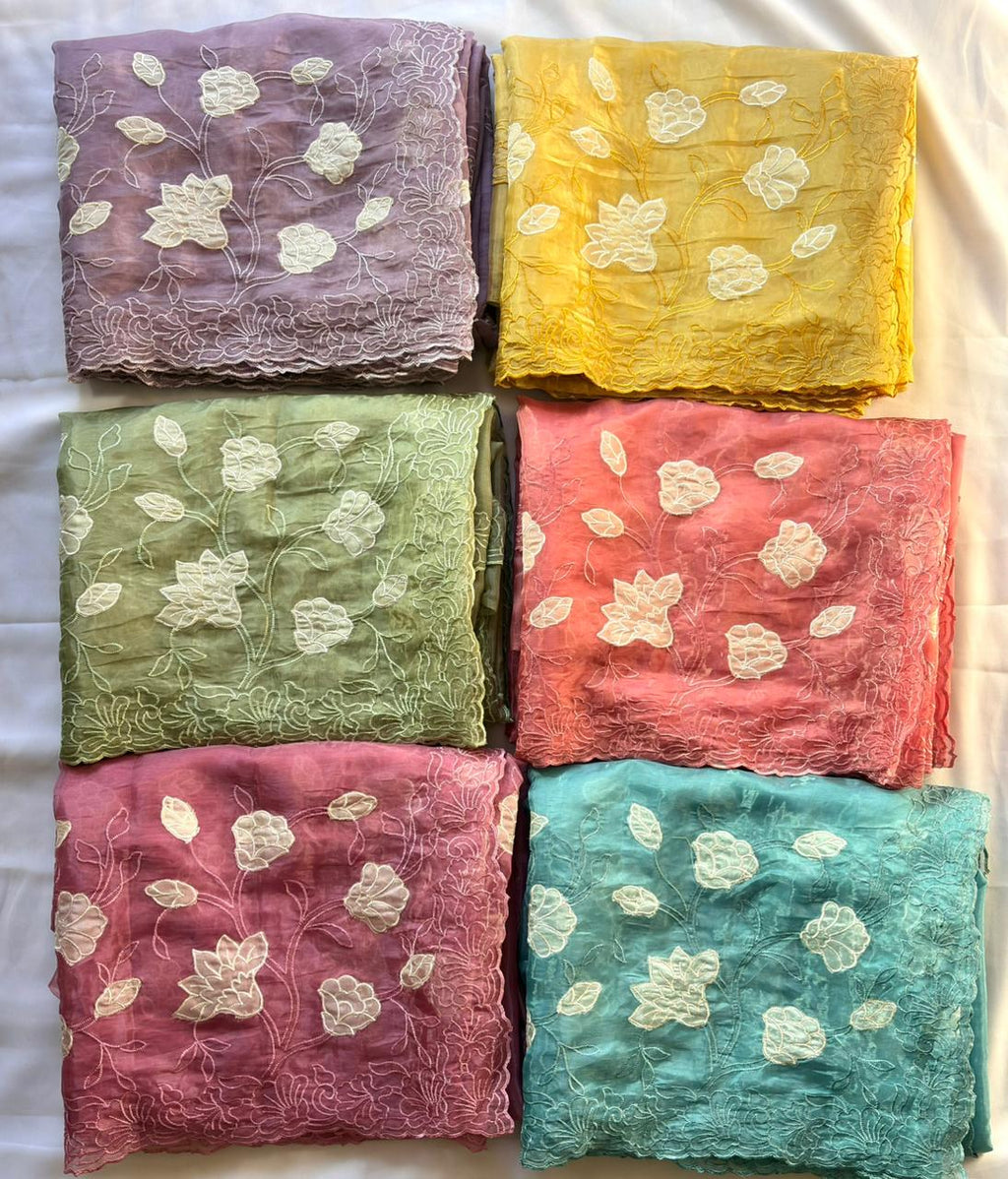 Pure Chanda Kora Silk Saree