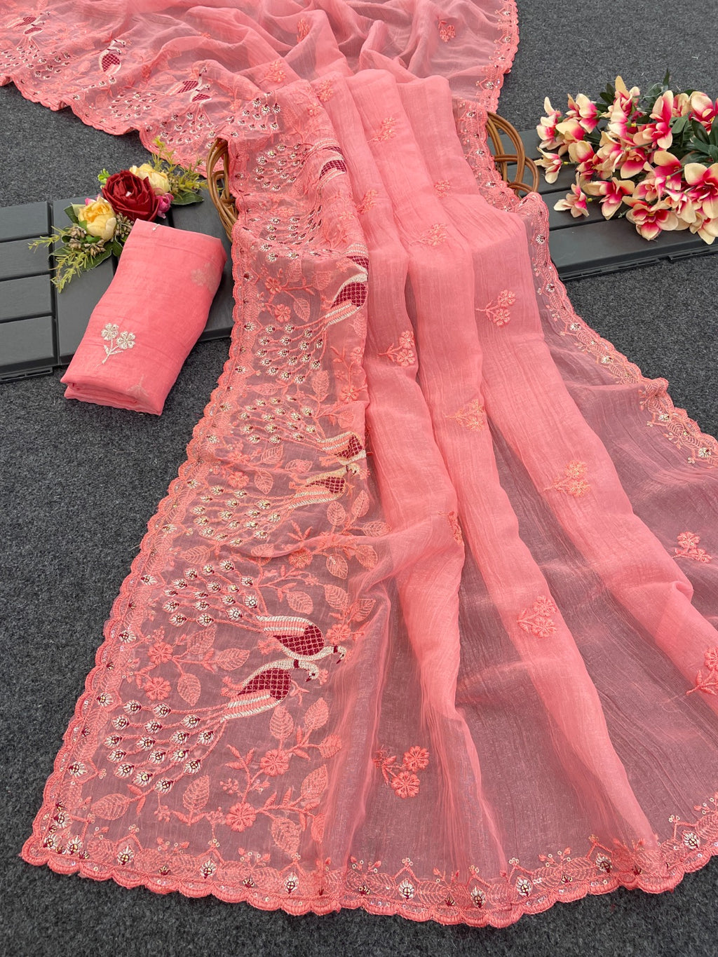 Heavy Soft Crunchy Silk Saree