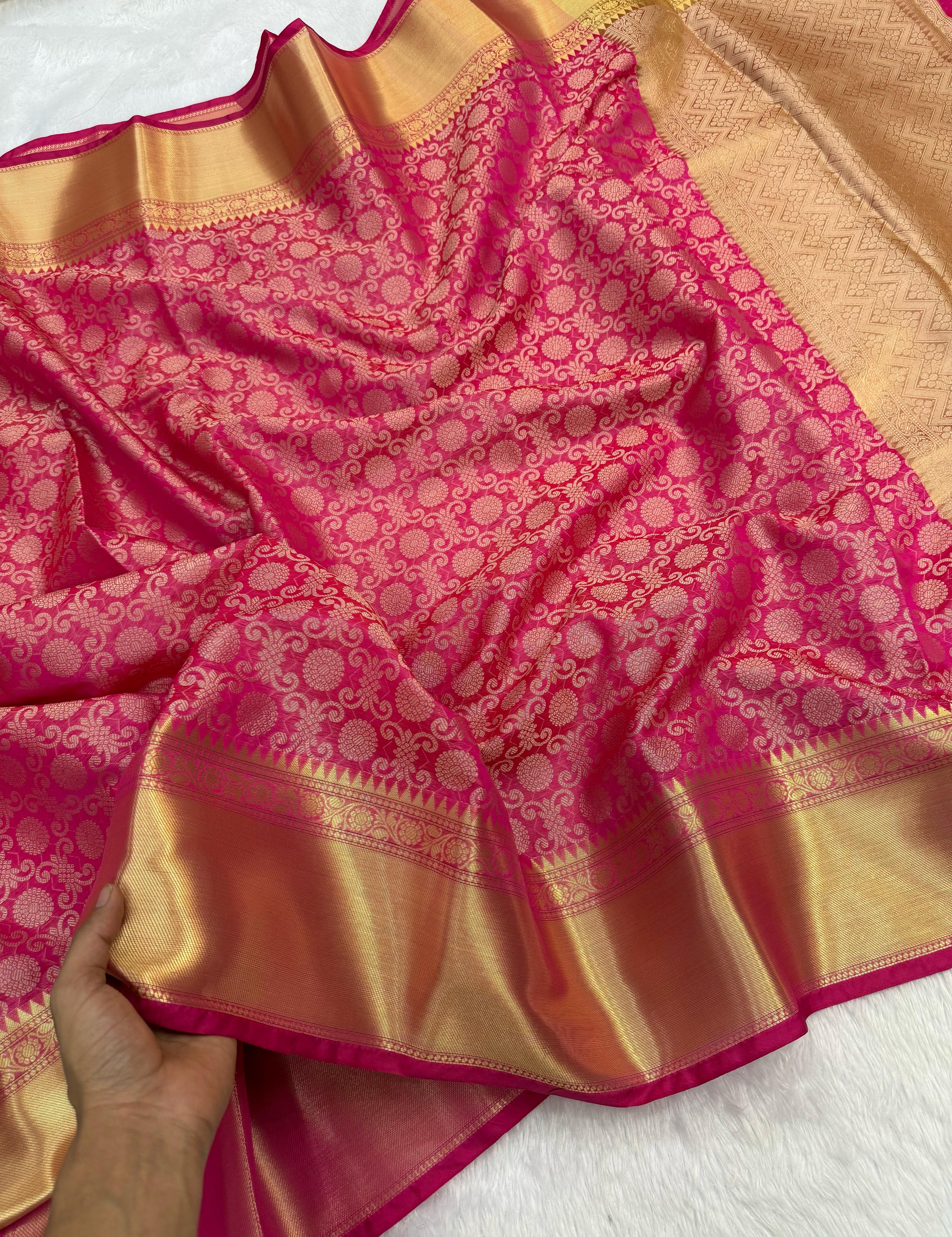 SOFT KANJIVARAM TISSUE SILK SAREE