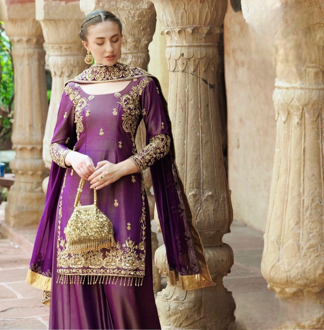 PURE ROMAN SHIMMER SILK SUIT