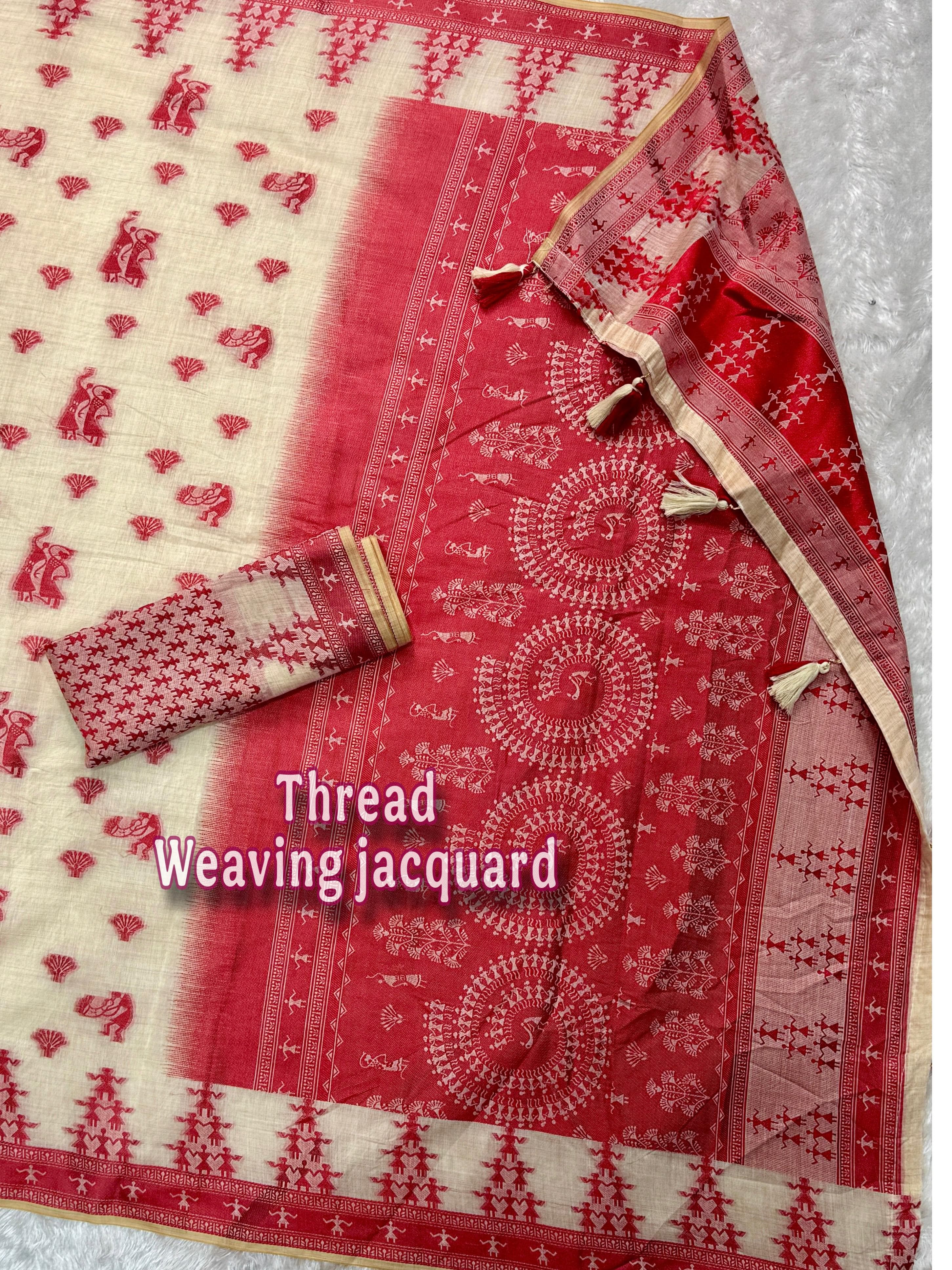 Malavika Khadi Cotton Saree