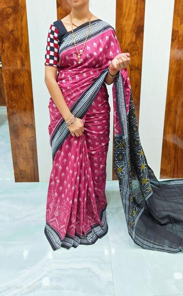 Plain Digital Print Saree