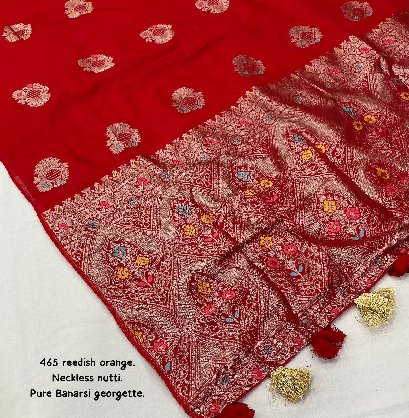 Pure georgette banarasi saree