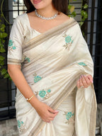 Pure Tusser Silk Saree