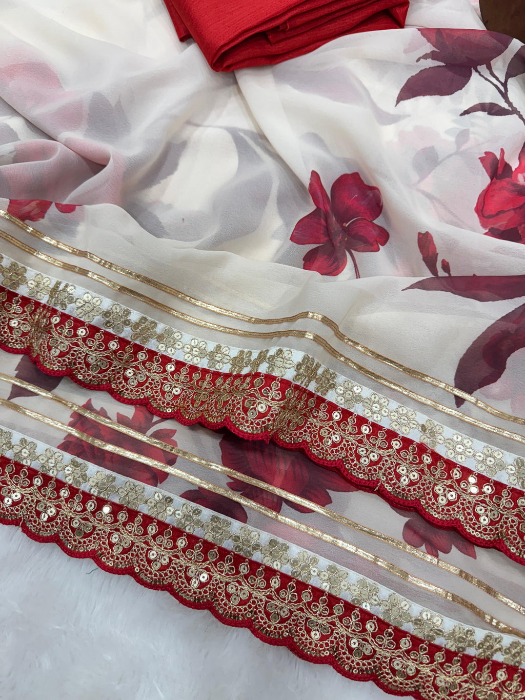 Soft Georgette With Beautiful Floral Print