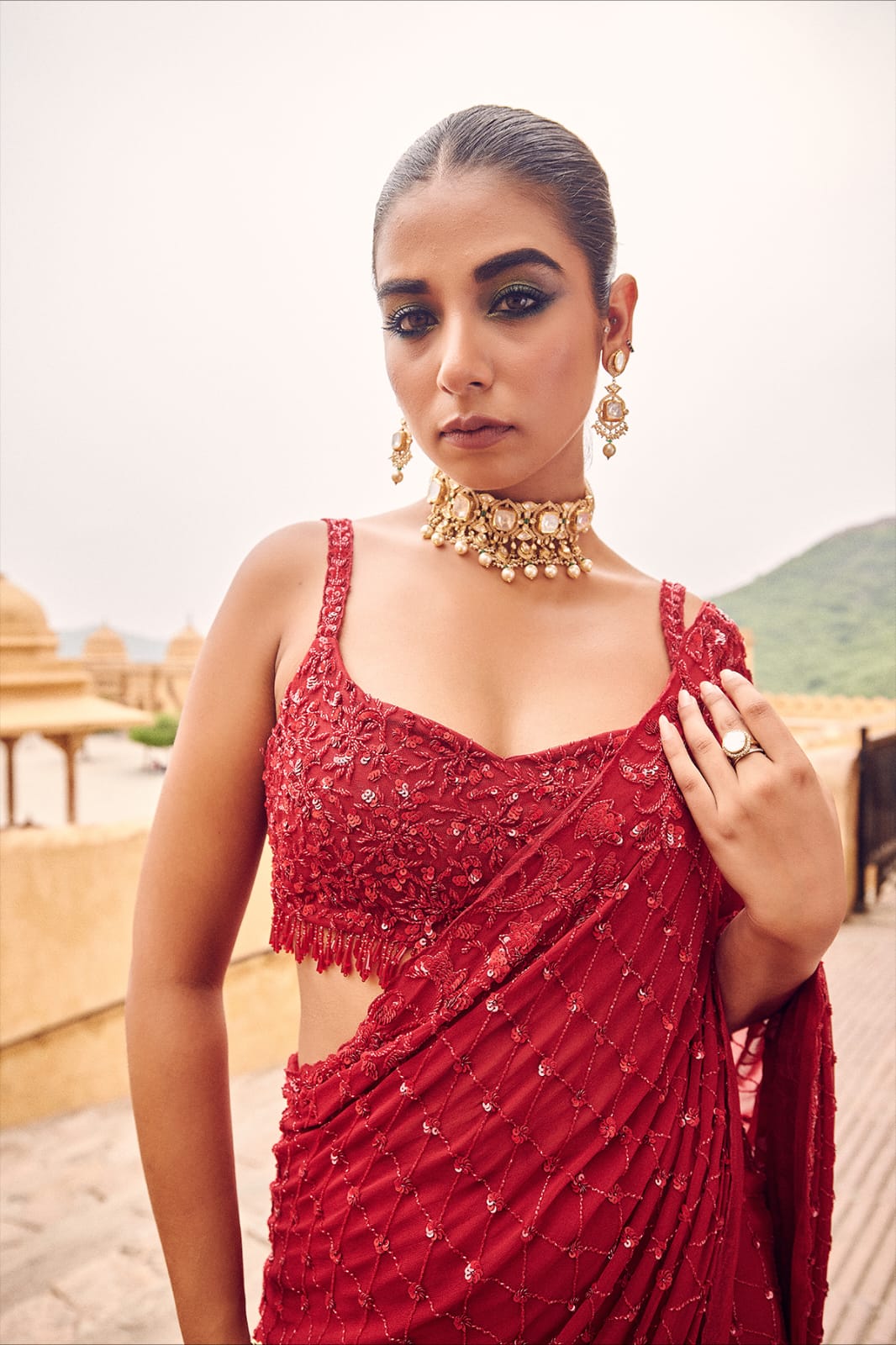 Bollywood BlockBuster Sequins Design Saree