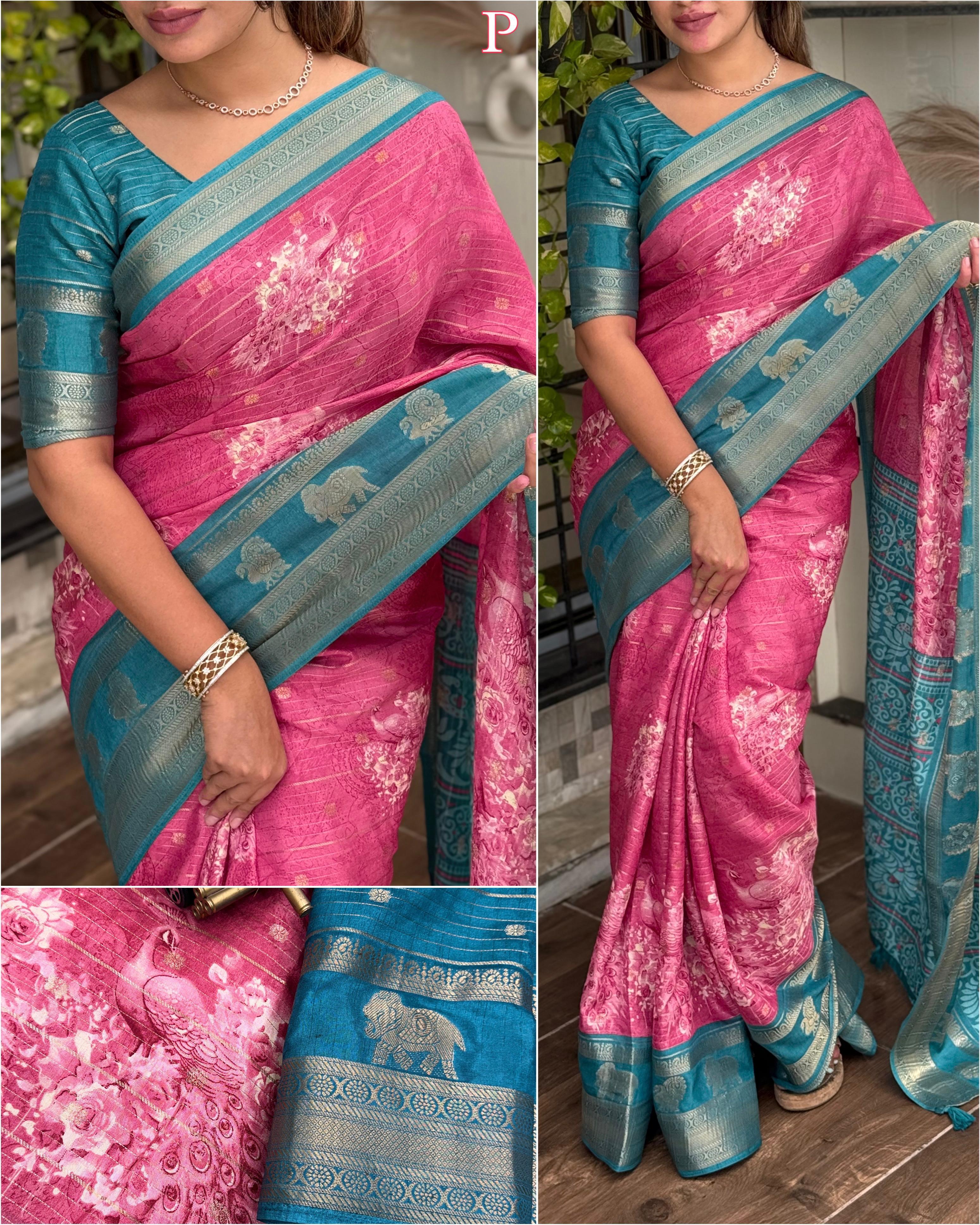 MORNI TUSSER SILK SAREE