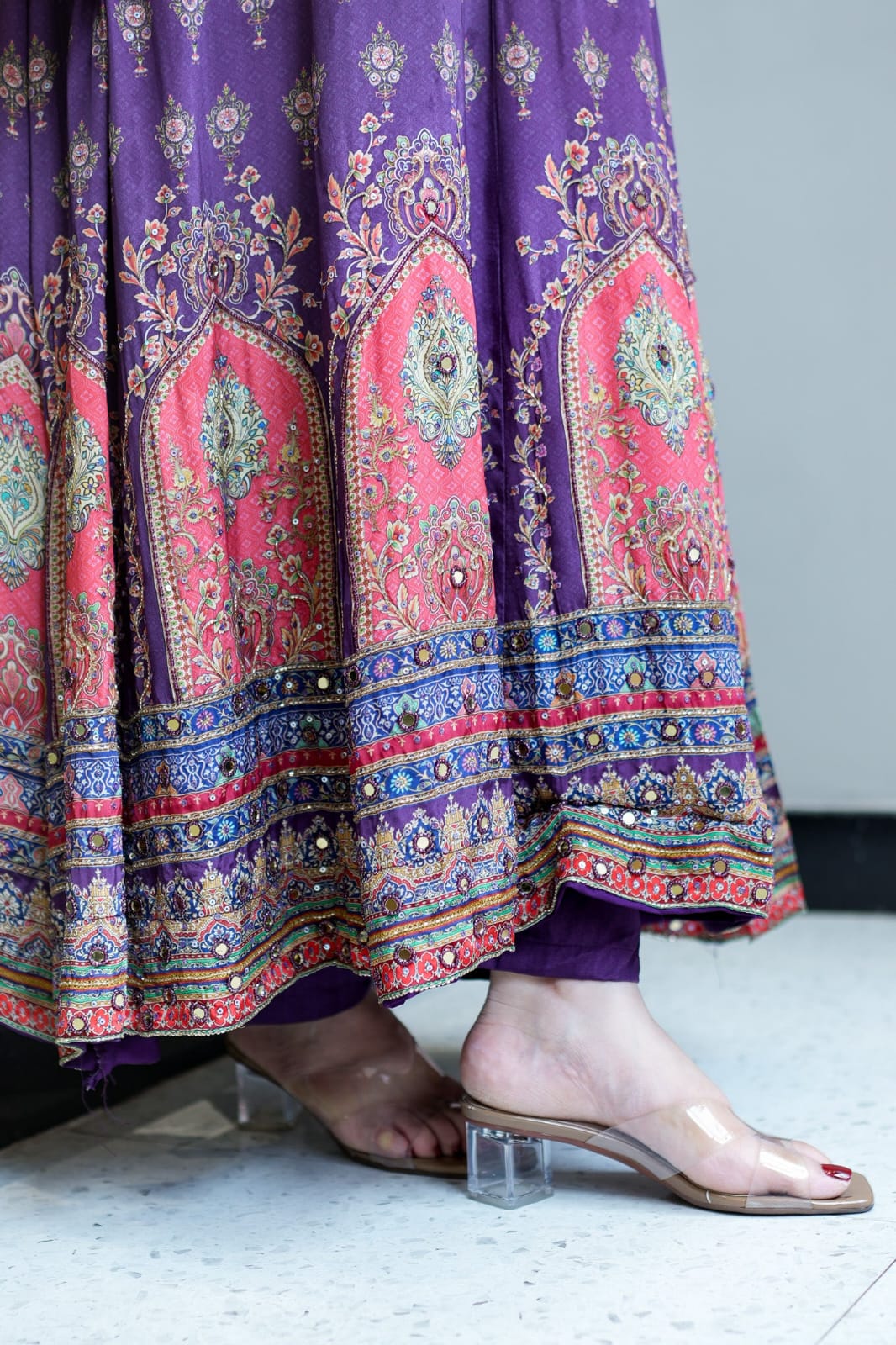 Elegant Anarkali Round Kurti set