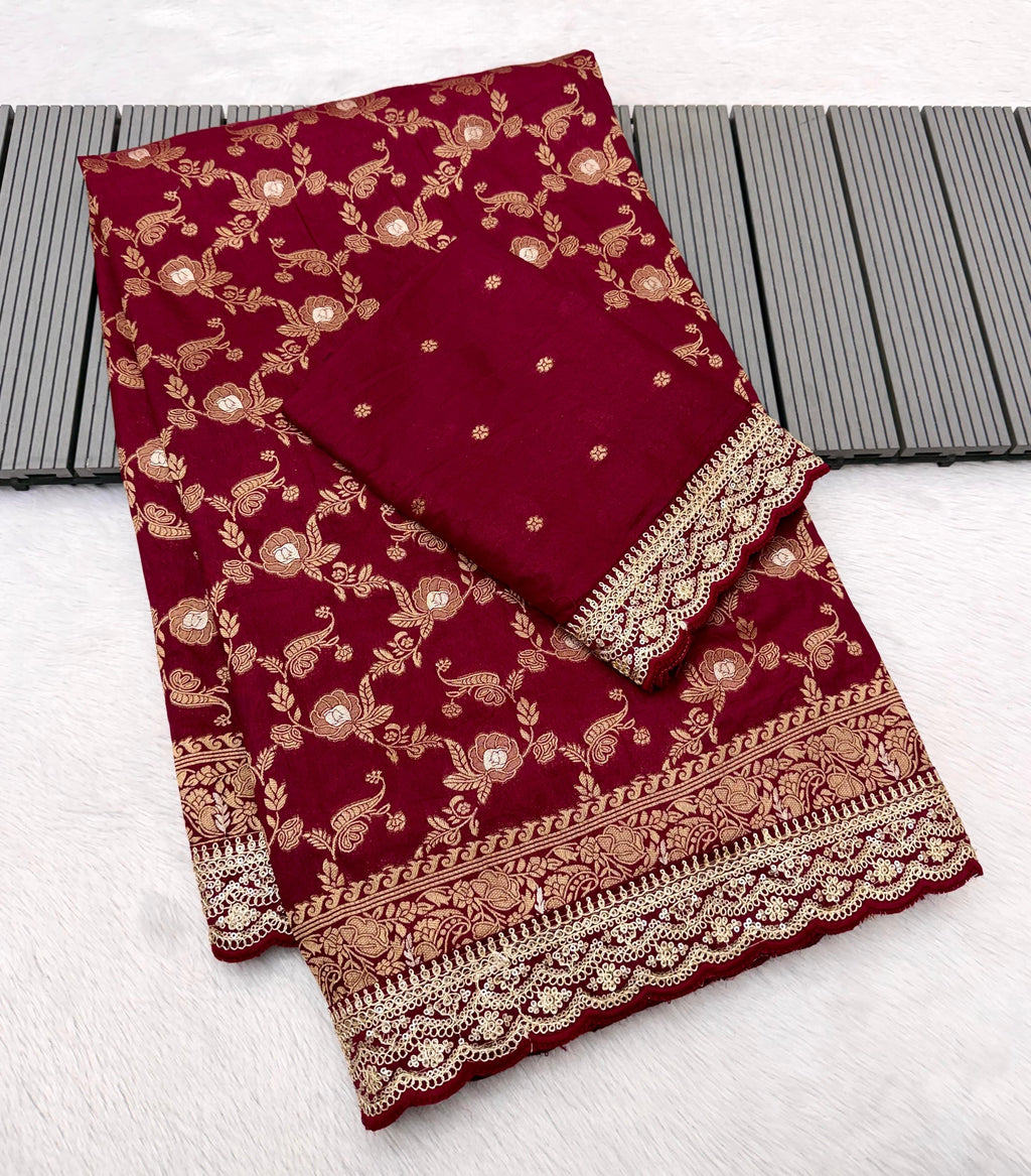 Charming Pure Khadi Saree