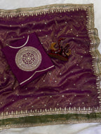 Bollywood Star Janvi kapoor Soft Twill Saree