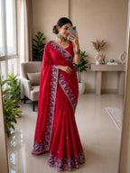 Soft Crush SilkFabric Saree