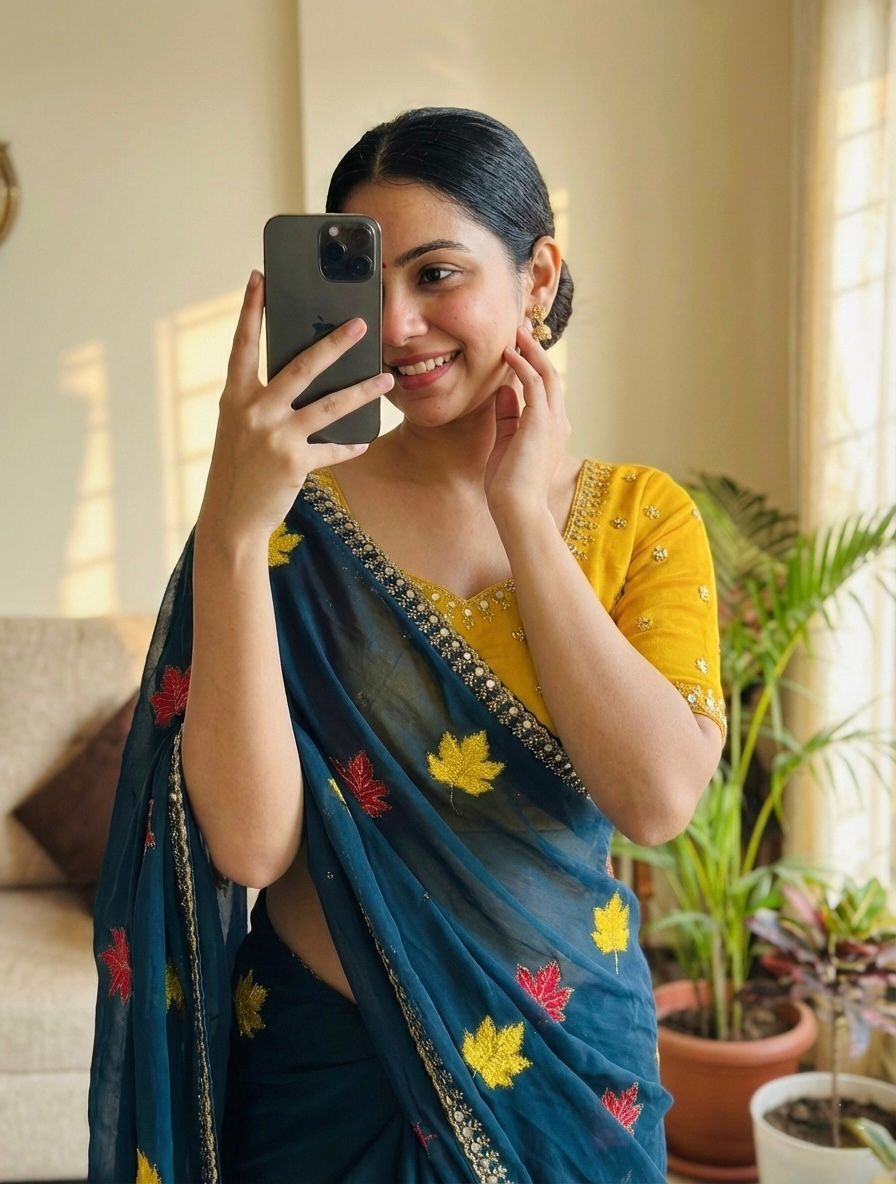 Soft Rangoli Silk Saree With Embroidery Work