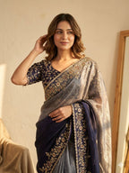 Shaded Color  Soft Frendy Chiffon Saree