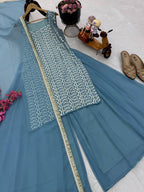 New Designer Party Top Pallazo & Dupatta Set👗