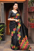SOFT SILK SAREE MULTI COLOR