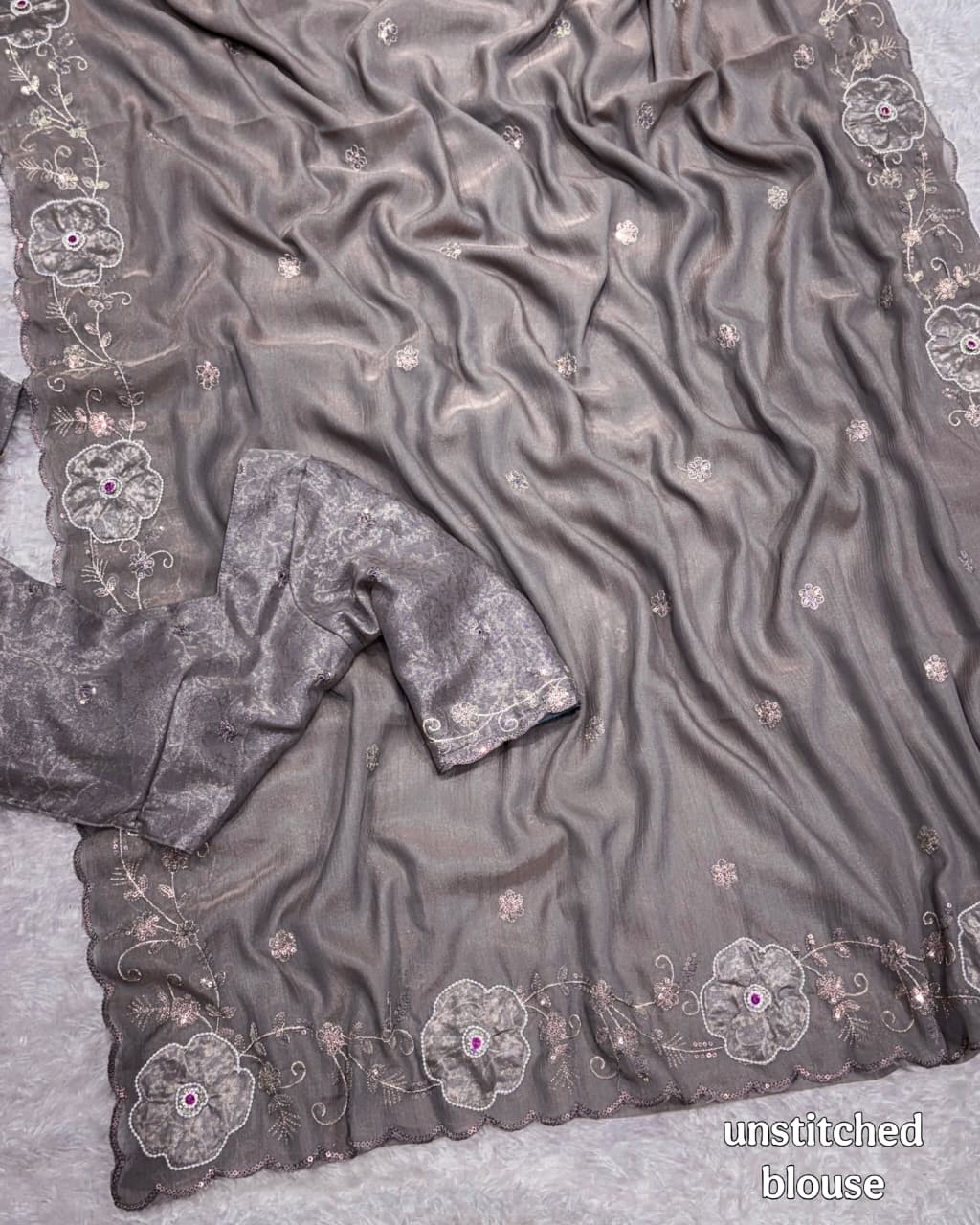 Dikshita Pure Nc Chiffon Saree