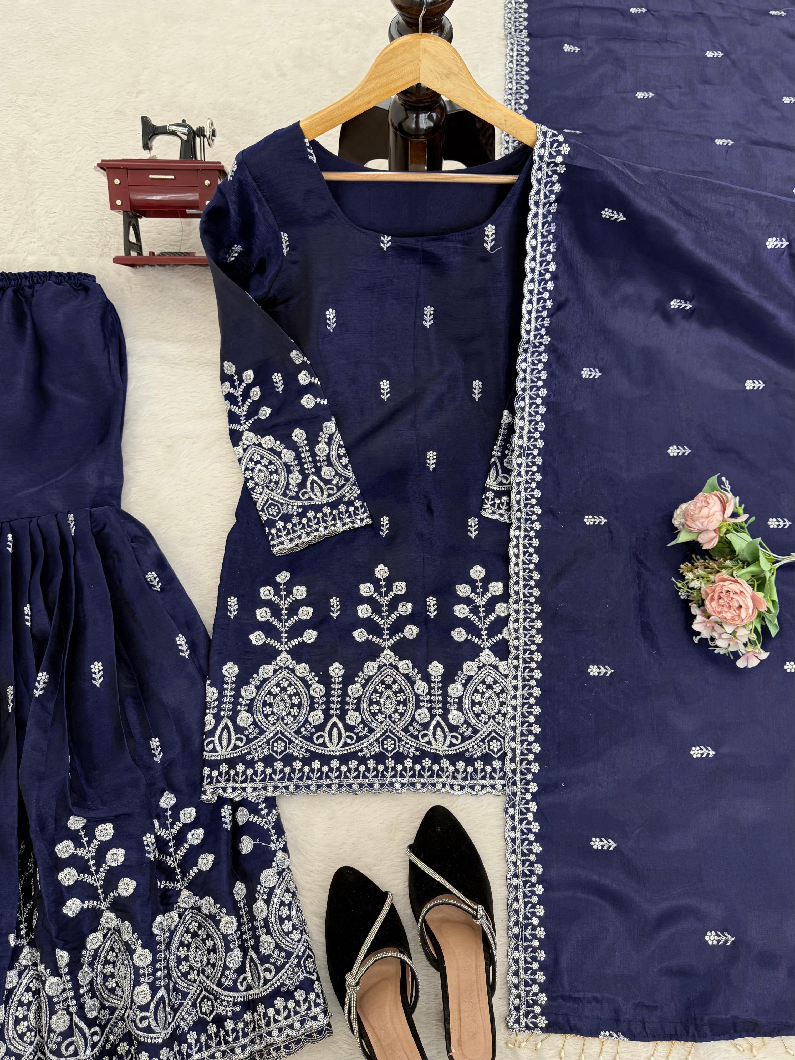 Designer Sharara Set Top Sharara