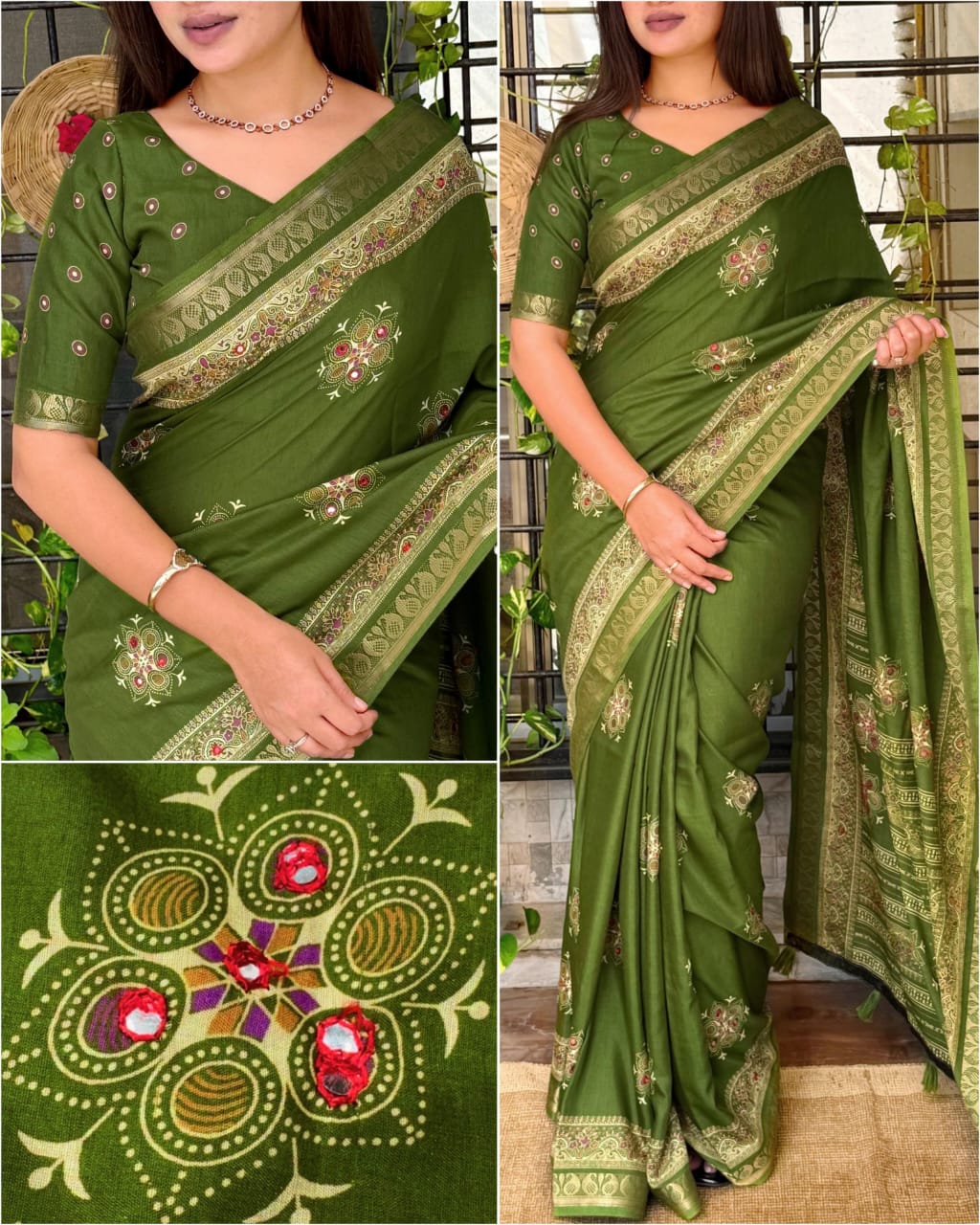 Mul Cotton Saree