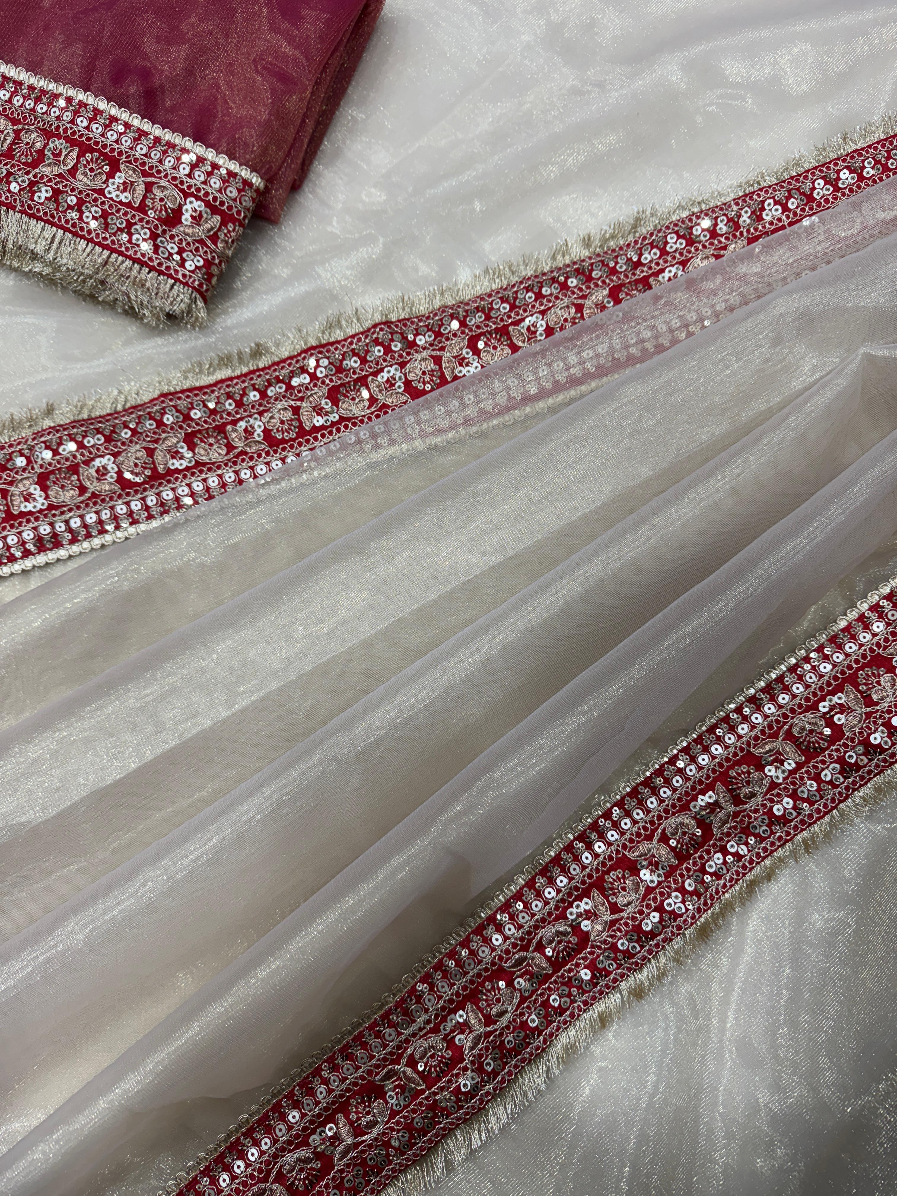 Soft Twil Net Saree