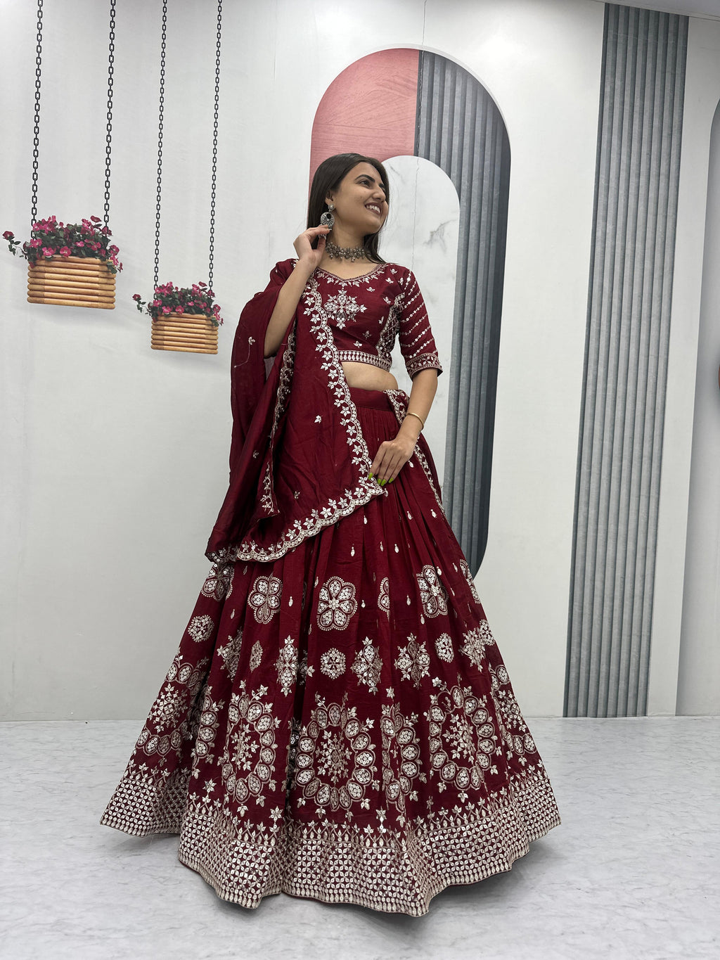 Embroidered Lehenga Choli👗