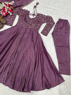 Heavy Cosmos Silk Material Anarkali Suit