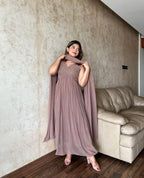 Heavy Faux Georgette Gown